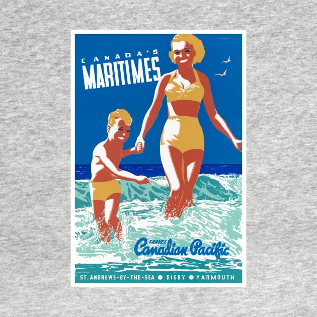 Vintage Travel Poster Canada Maritimes by vintagetreasure